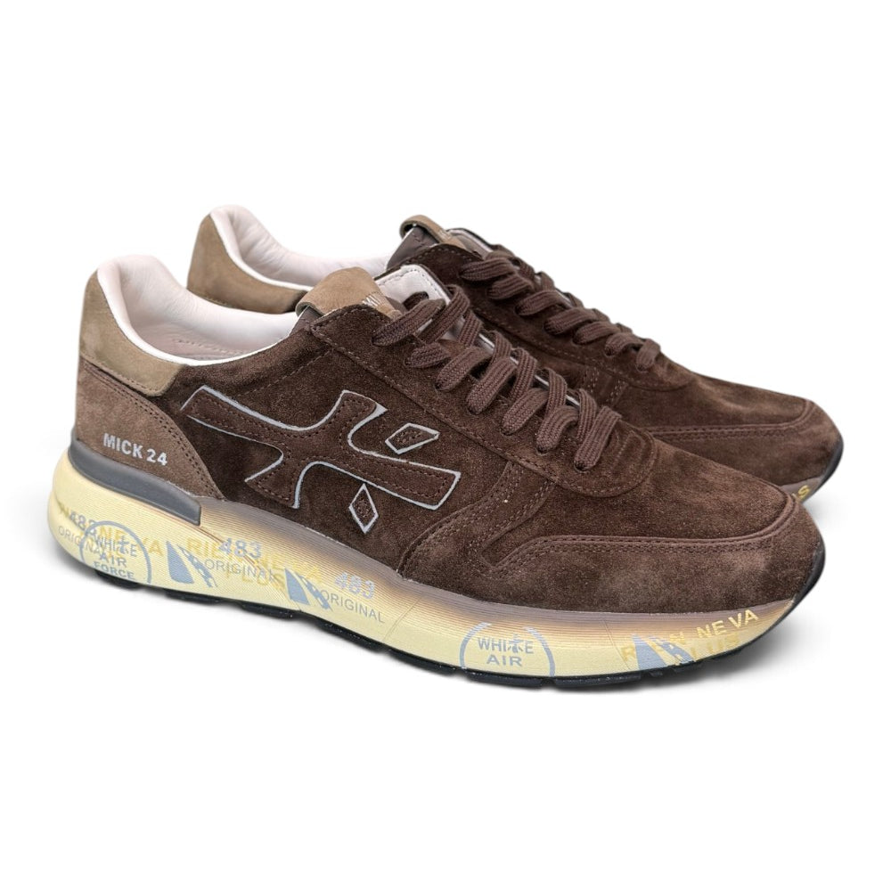 Sneaker Premiata Mick 7898 uomo testa di moro suede 