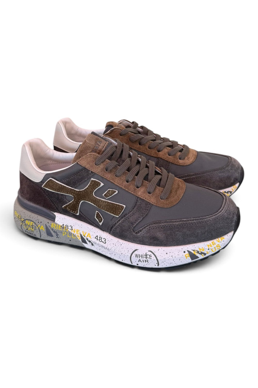 Sneaker Premiata Mick 8432 uomo grigio marrone 