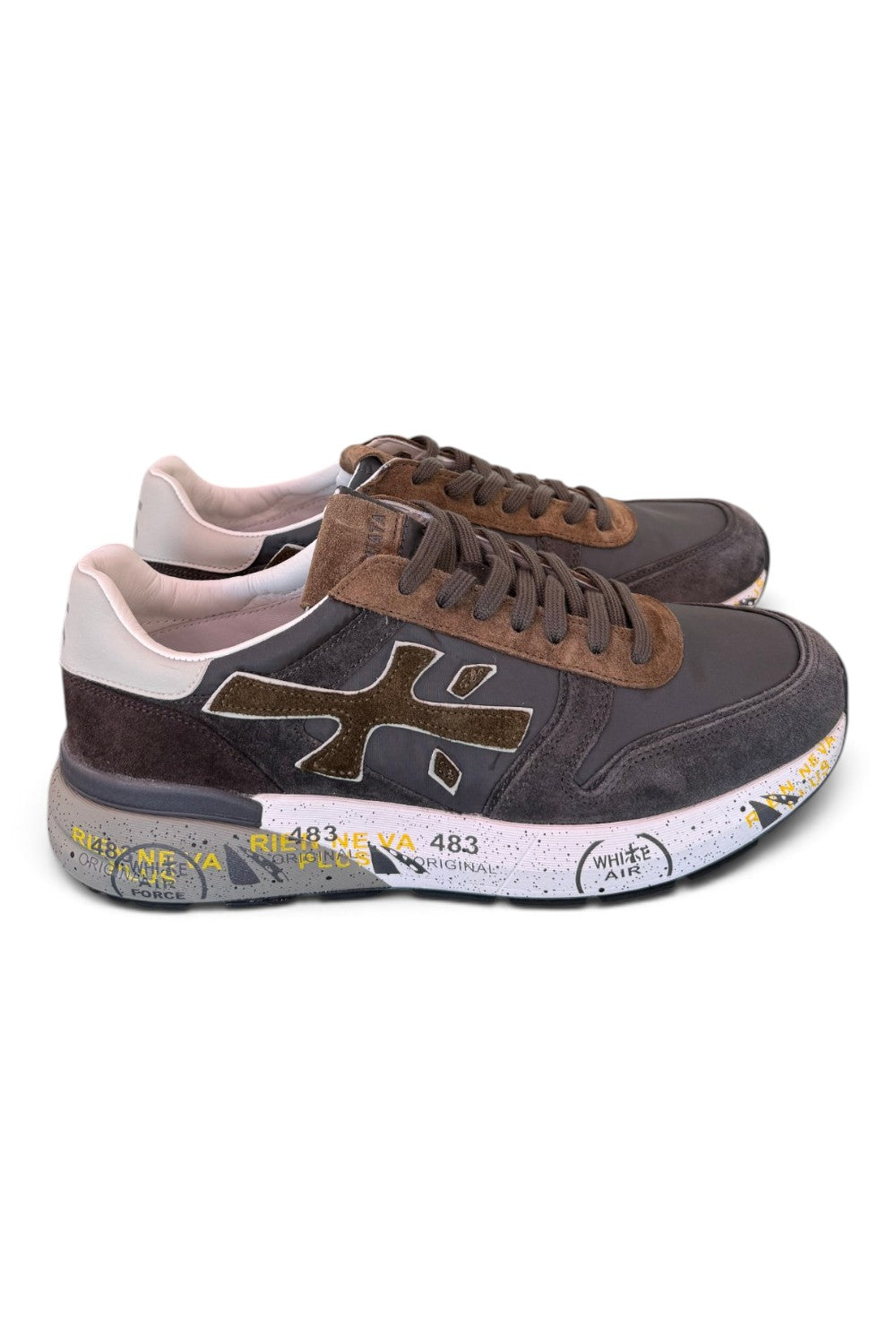 Sneaker Premiata Mick 8432 uomo grigio marrone 