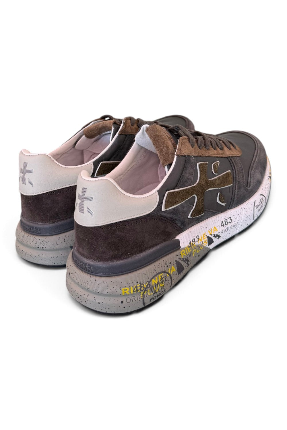 Sneaker Premiata Mick 8432 uomo grigio marrone 