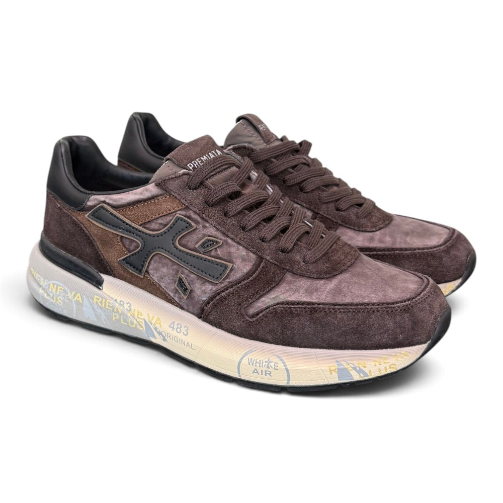 Sneaker Premiata Mick 8434 uomo testa di moro washed 