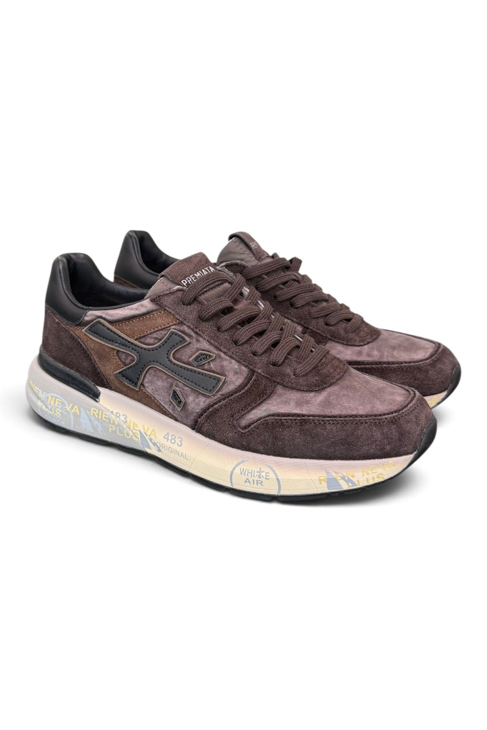 Sneaker Premiata Mick 8434 uomo testa di moro washed 