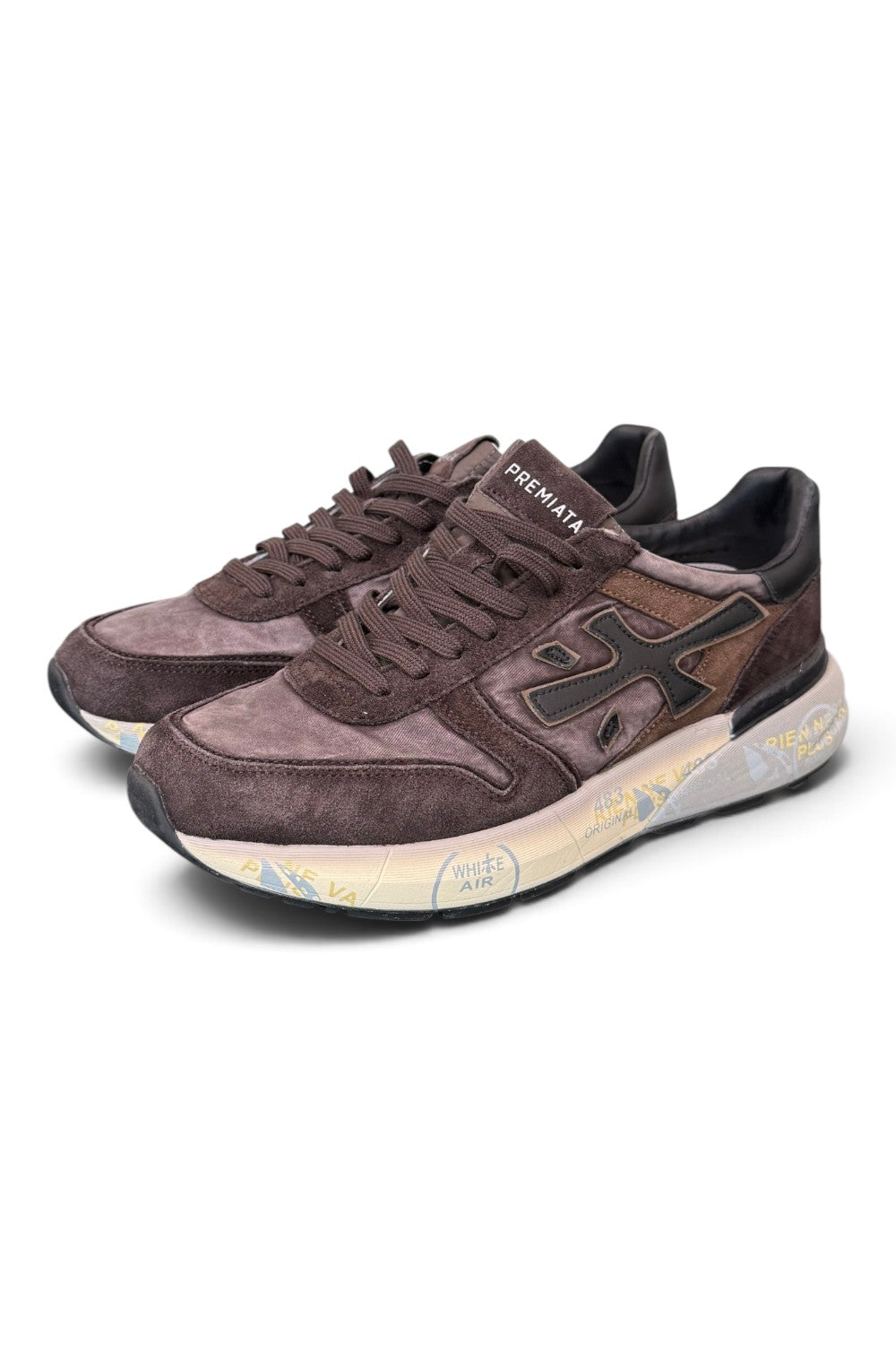 Sneaker Premiata Mick 8434 uomo testa di moro washed 