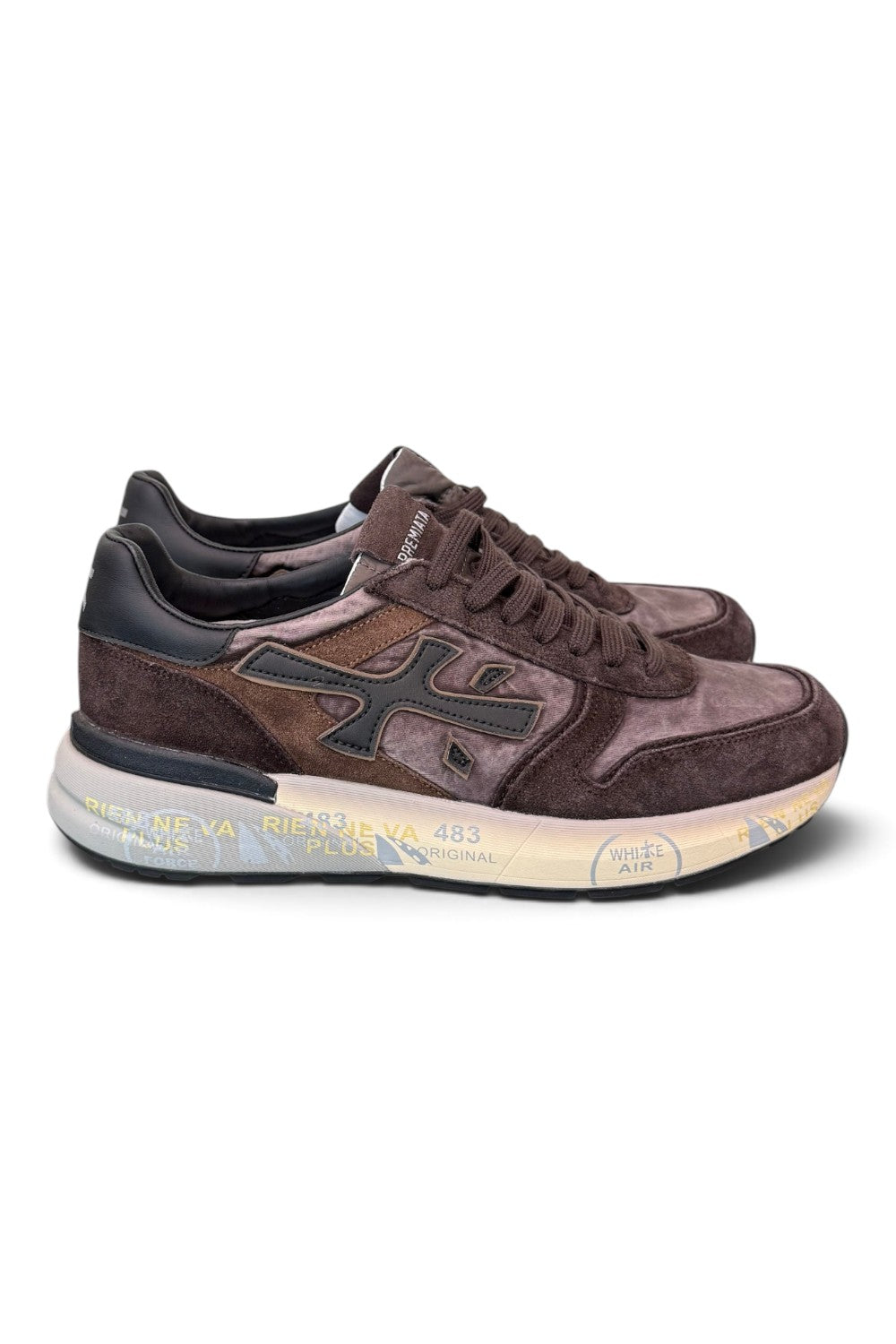 Sneaker Premiata Mick 8434 uomo testa di moro washed 