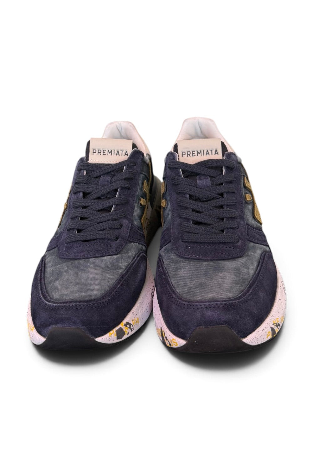 Sneaker Premiata Mick 8435 uomo blu washed 