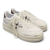 Sneaker donna Micol 7035 Premiata pelle latte 