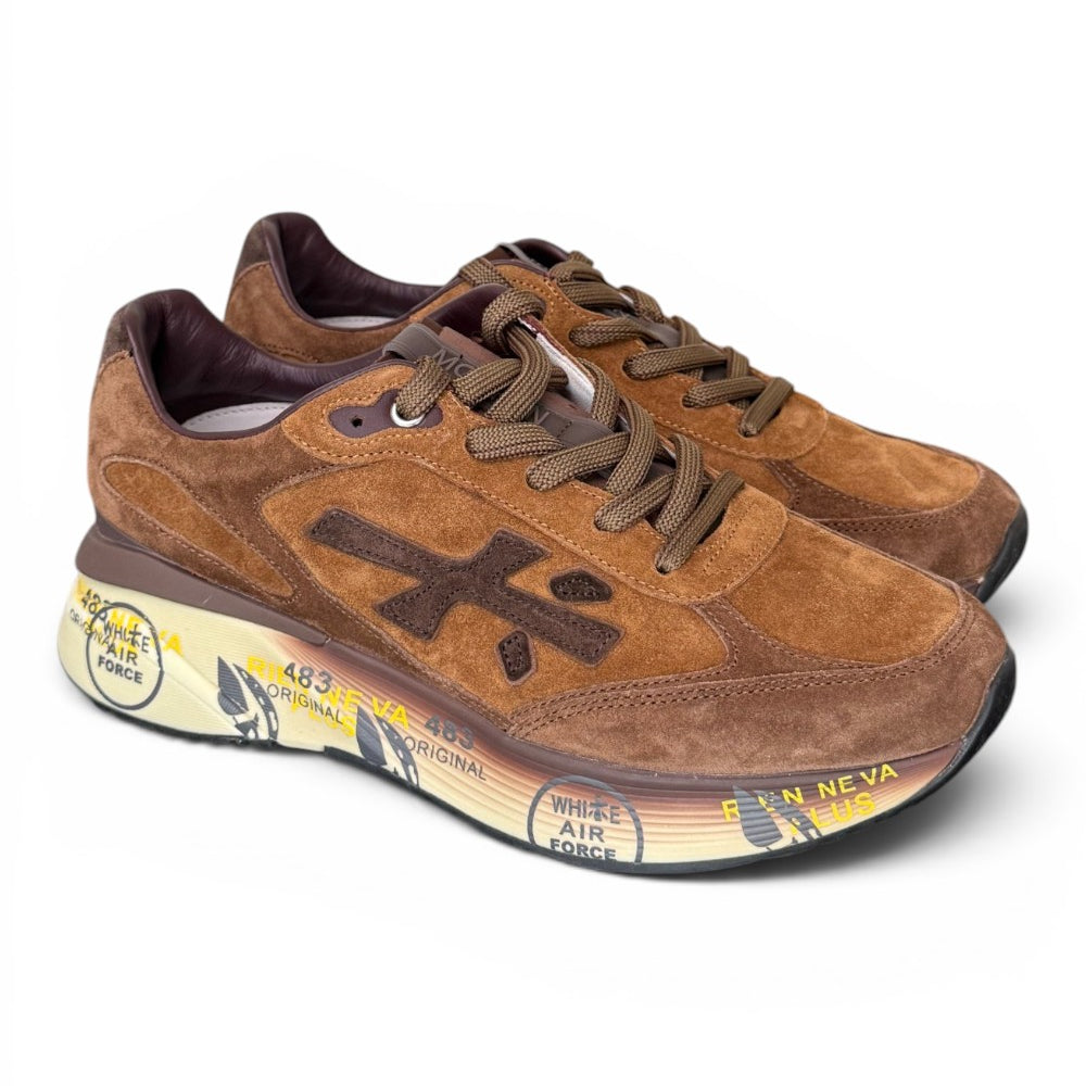 Sneaker Premiata Moerun 8539 uomo suede cuoio 