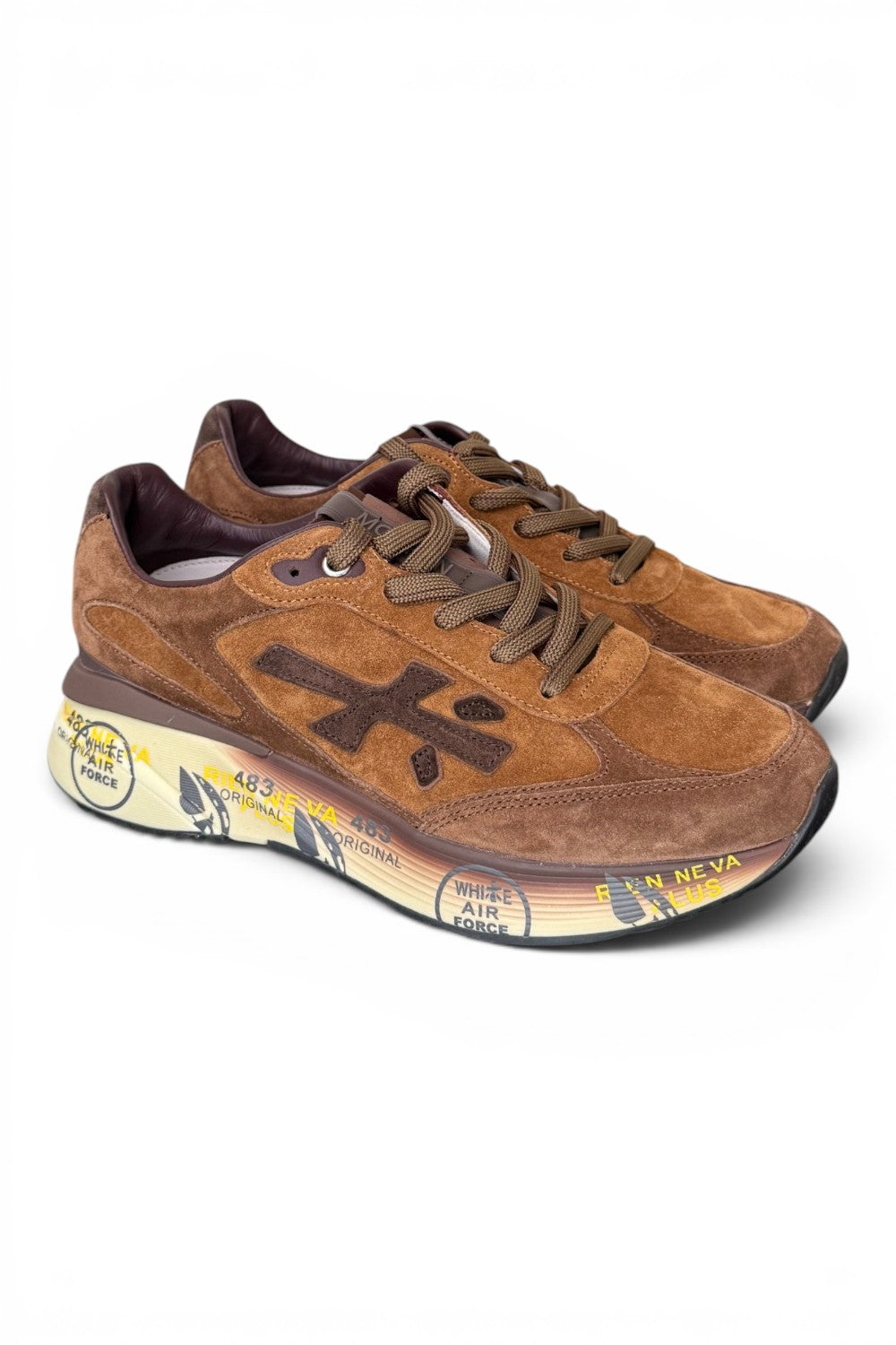 Sneaker Premiata Moerun 8539 uomo suede cuoio 