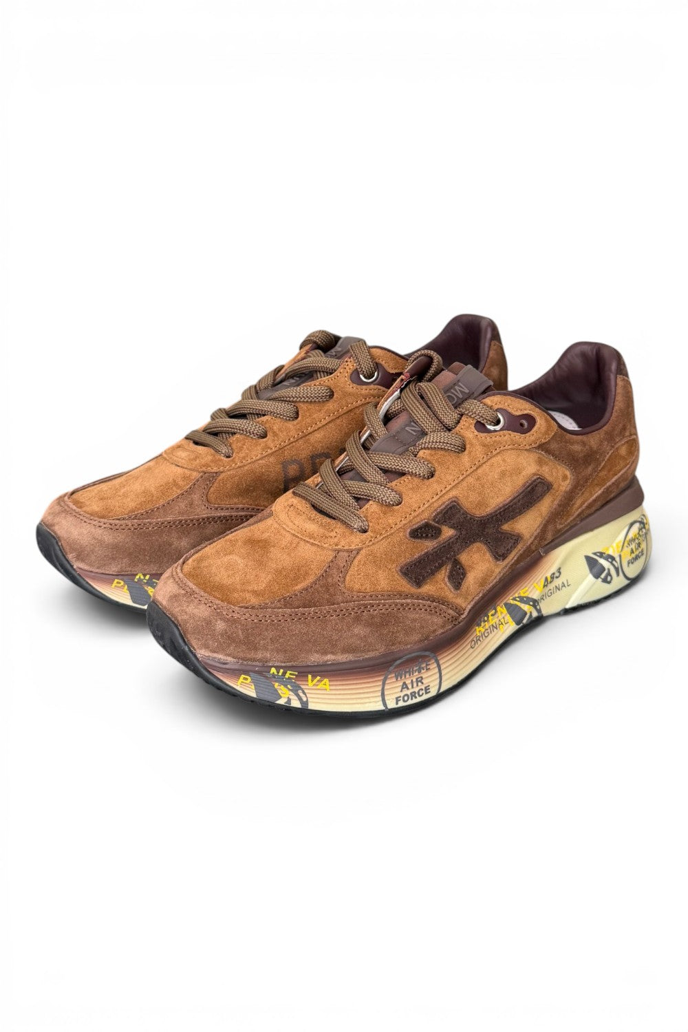 Sneaker Premiata Moerun 8539 uomo suede cuoio 