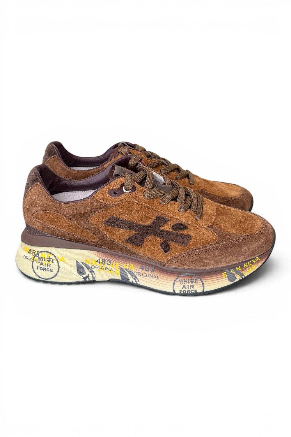 Sneaker Premiata Moerun 8539 uomo suede cuoio 