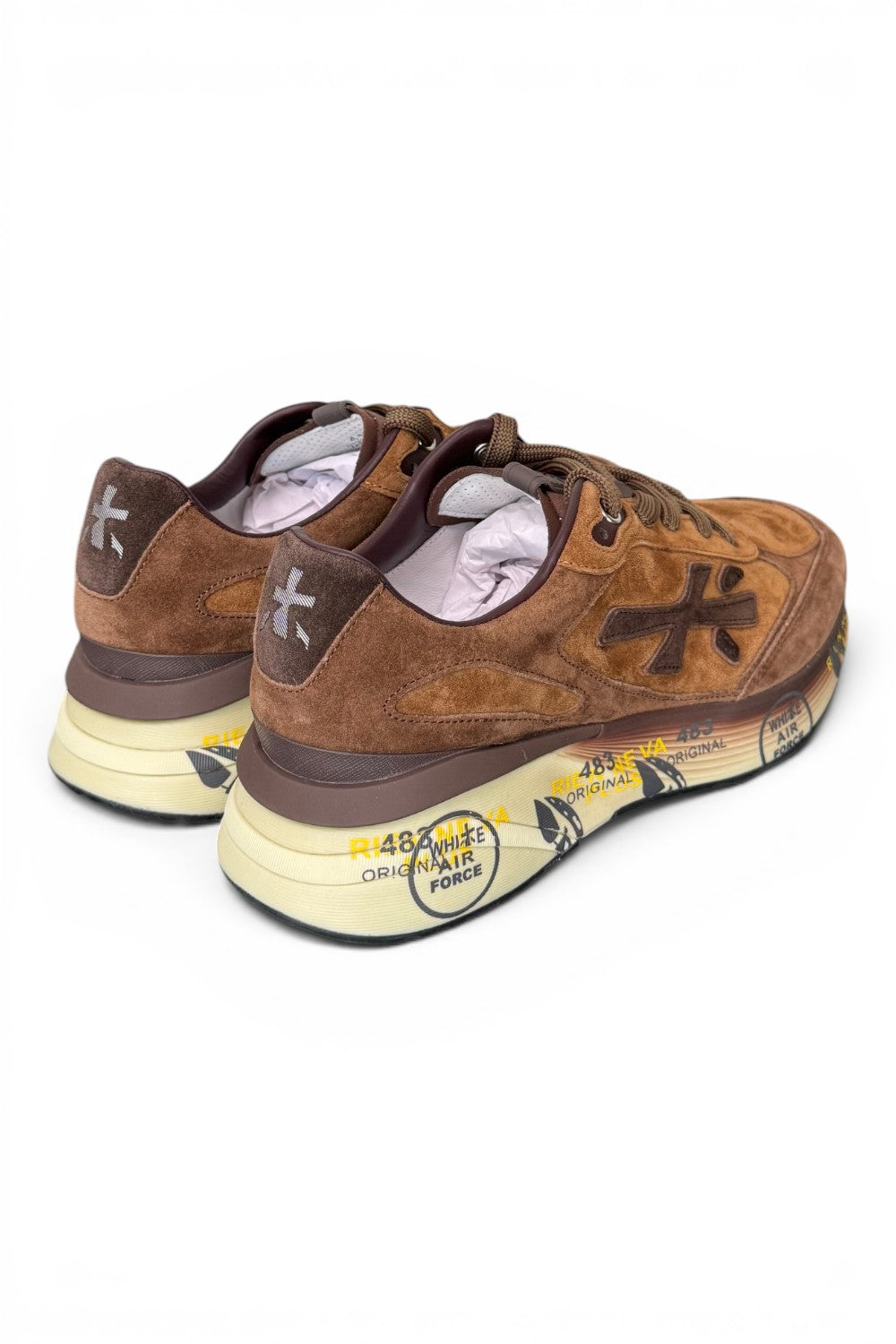 Sneaker Premiata Moerun 8539 uomo suede cuoio 