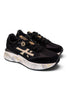 Sneaker donna Moerund 7799 Premiata nera oro