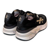 Sneaker donna Moerund 7799 Premiata nera oro 