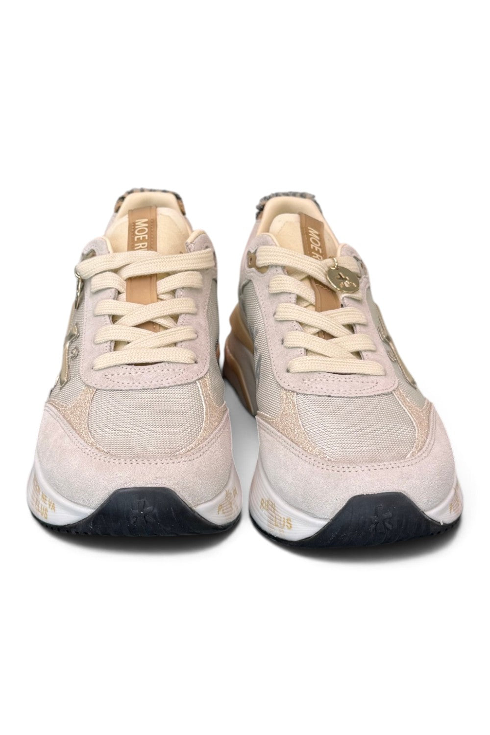 Sneaker donna Moerund 7800 Premiata ghiaccio oro 