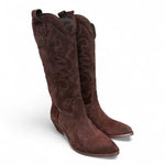 Stivale texano suede testa di moro Ranye 