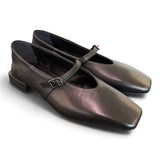 Ballerina cintino pelle nera Ranye 