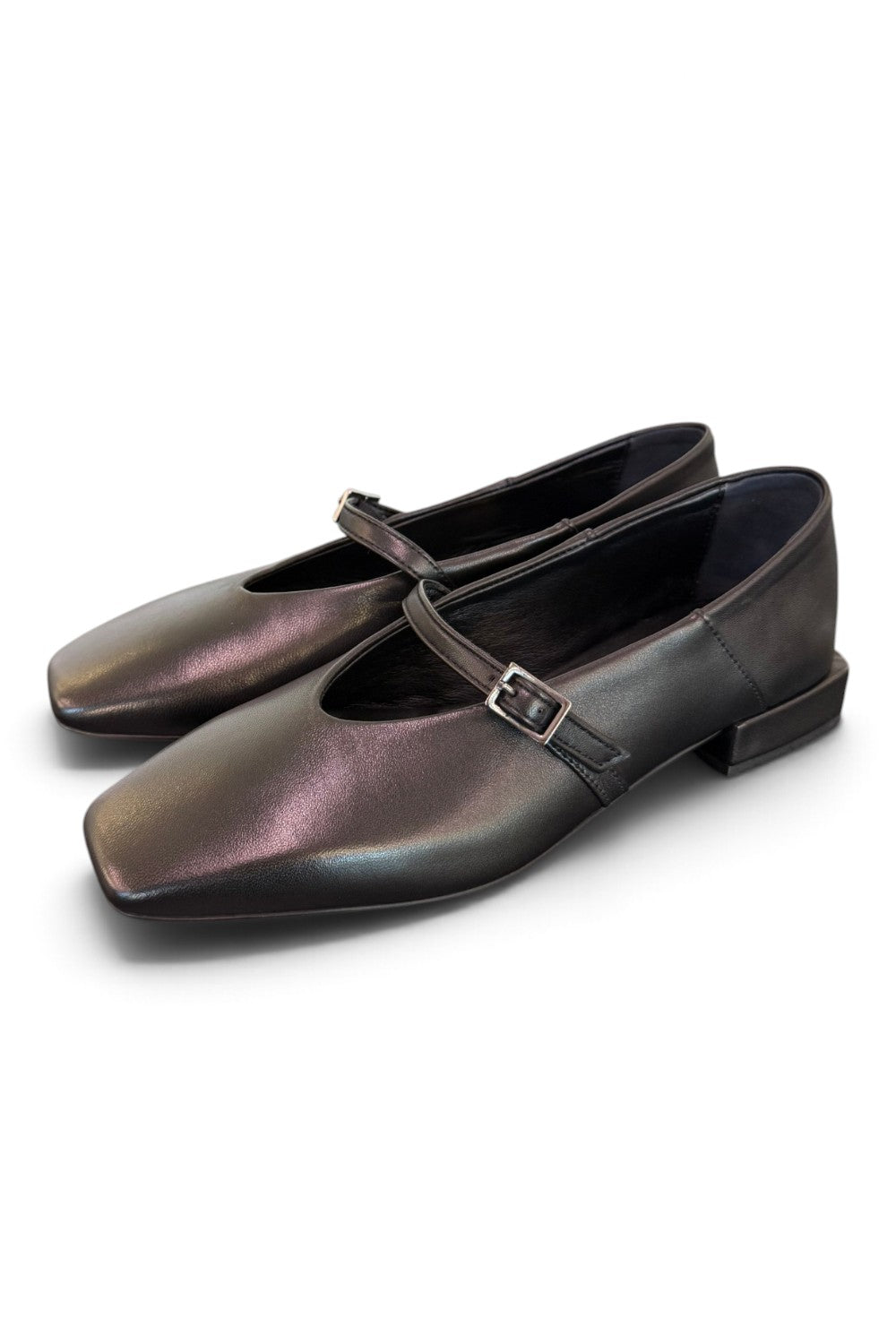 Ballerina cintino pelle nera Ranye 