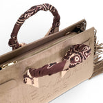 RUE MADAM borsa tote Canyon fringes grey 