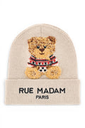 RUE MADAM Marvin love beanie cuffia beige