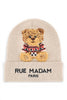 RUE MADAM Marvin love beanie cuffia beige