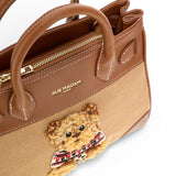 RUE MADAM borsa mini tote Marvin Love camel 