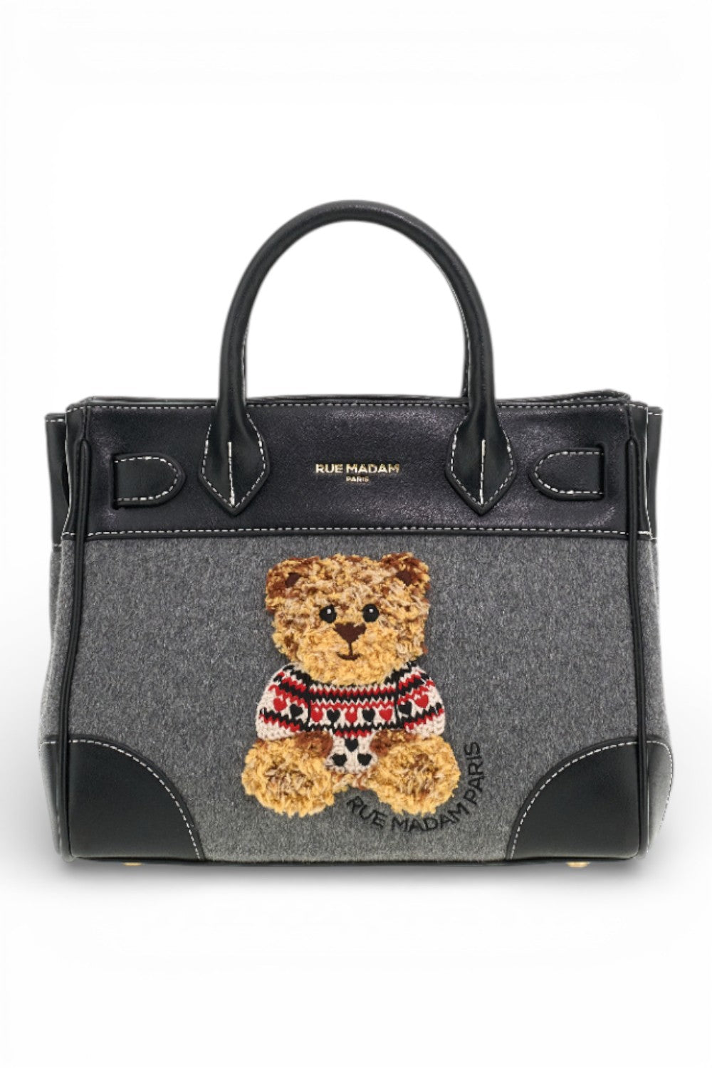 RUE MADAM borsa mini tote Marvin Love grey 