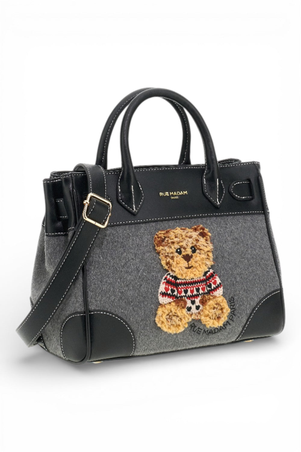 RUE MADAM borsa mini tote Marvin Love grey 