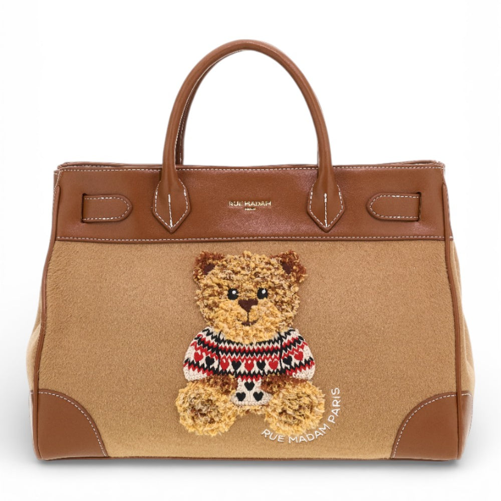 RUE MADAM borsa tote Marvin Love camel 