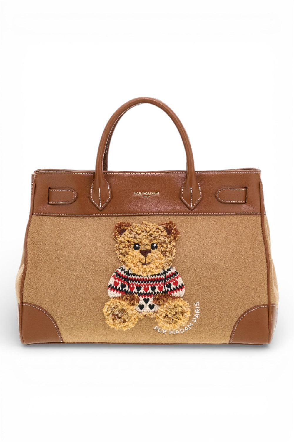 RUE MADAM borsa tote Marvin Love camel 