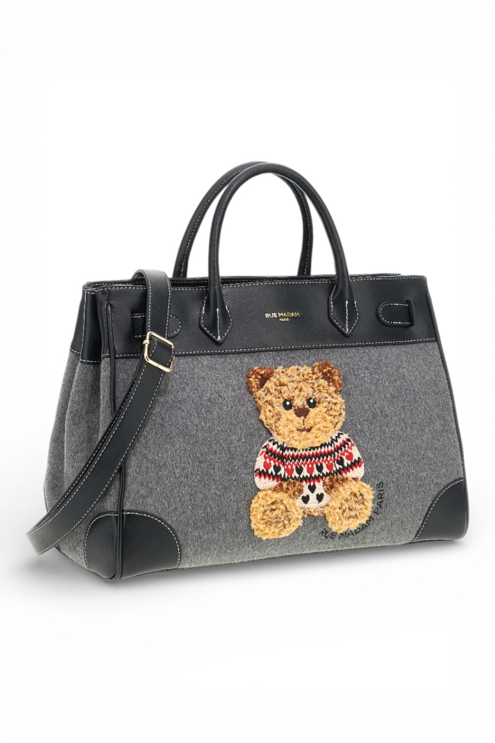 RUE MADAM borsa tote Marvin love grey 
