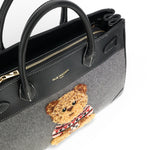 RUE MADAM borsa tote Marvin love grey 