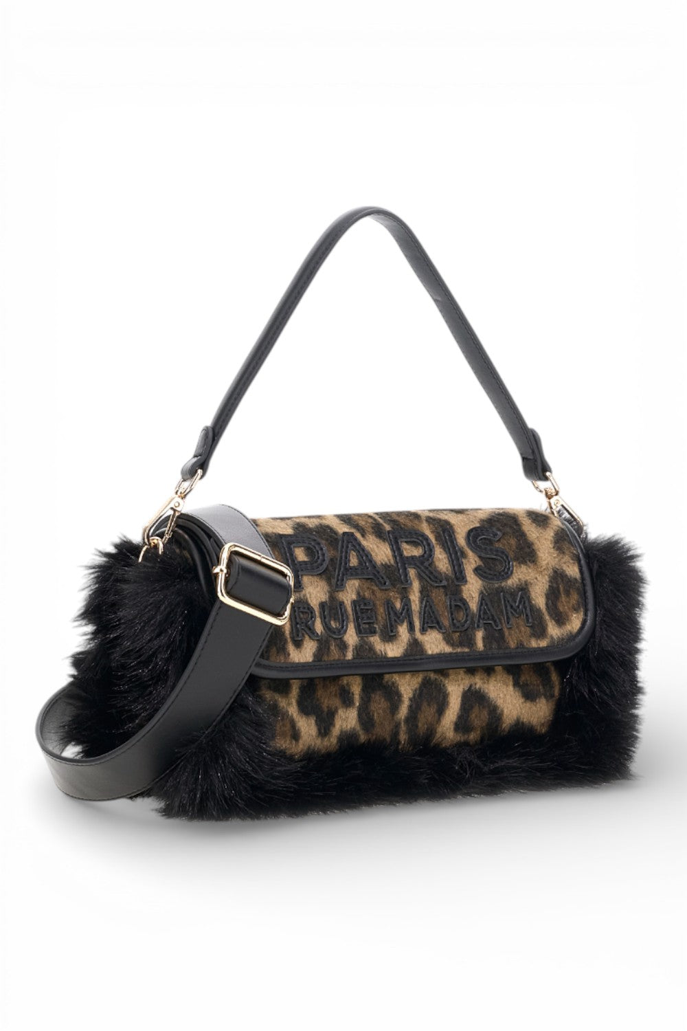 RUE MADAM borsa shoulder bag Megeve Leopard 