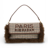 RUE MADAM borsa shoulder bag Megeve Pied de Poule 
