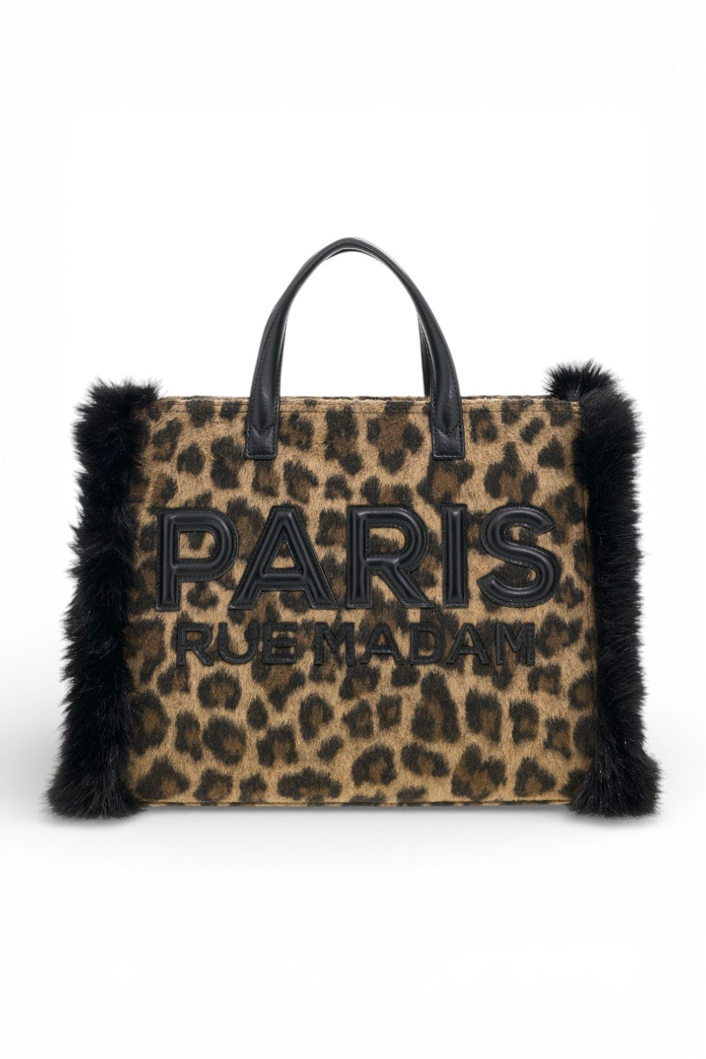 RUE MADAM borsa tote Megeve Leopard grande<BR/> 