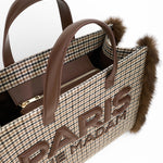 RUE MADAM borsa tote Megeve pied de poule grande<BR/> 