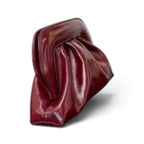 Pochette arricciata verlux bordeaux Scarlett 