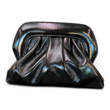 Pochette arricciata verlux nero Scarlett 