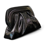 Pochette arricciata verlux nero Scarlett 