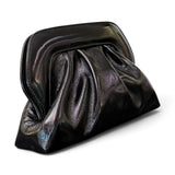 Pochette arricciata verlux nero Scarlett 
