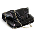 Pochette arricciata verlux nero Scarlett 