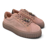 Sneaker donna Stokton brown gioiello gufo 