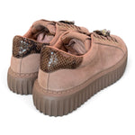 Sneaker donna Stokton brown gioiello gufo 