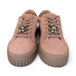 Sneaker donna Stokton brown gioiello gufo 