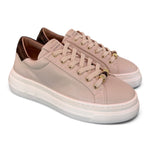 Sneaker donna Stokton pelle latte 