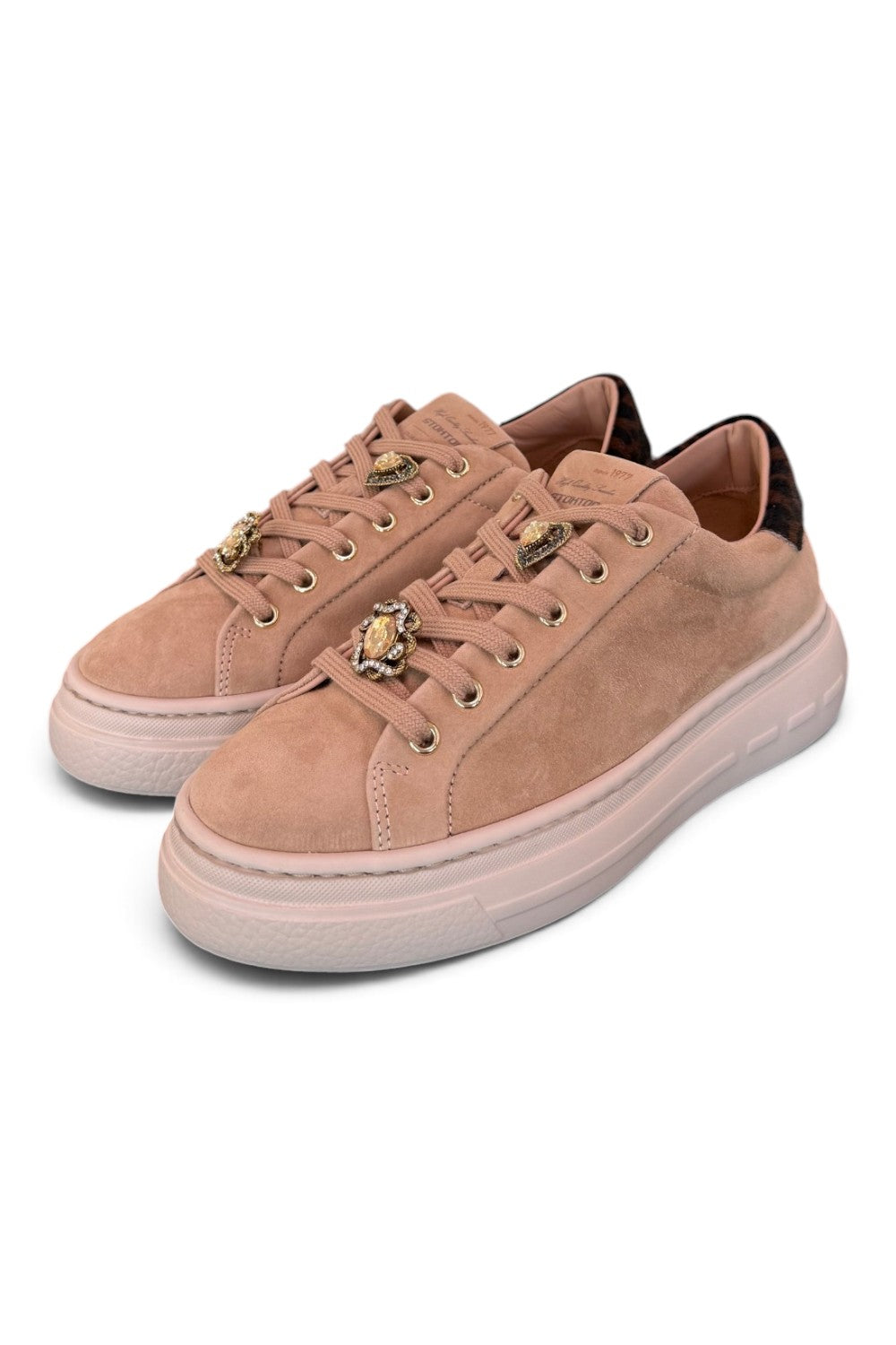 Sneaker donna Stokton kid suede beige 