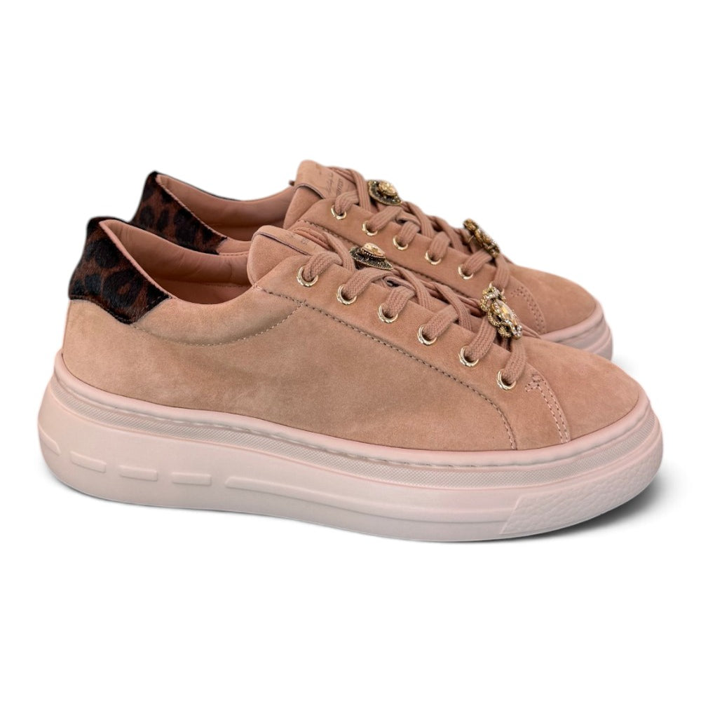 Sneaker donna Stokton kid suede beige 