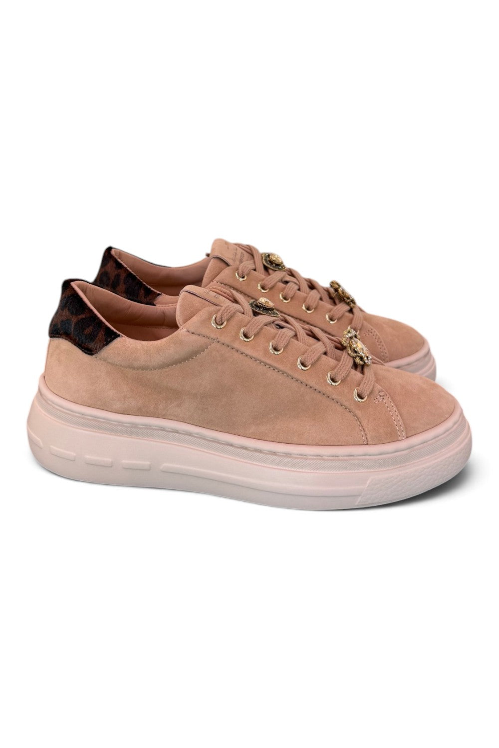 Sneaker donna Stokton kid suede beige 