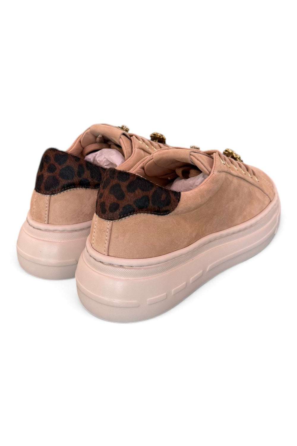 Sneaker donna Stokton kid suede beige 
