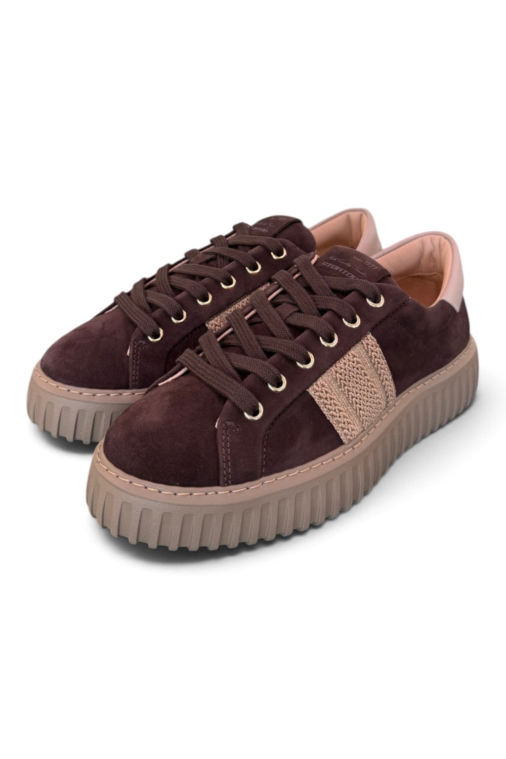 Sneaker donna Stokton brown banda 