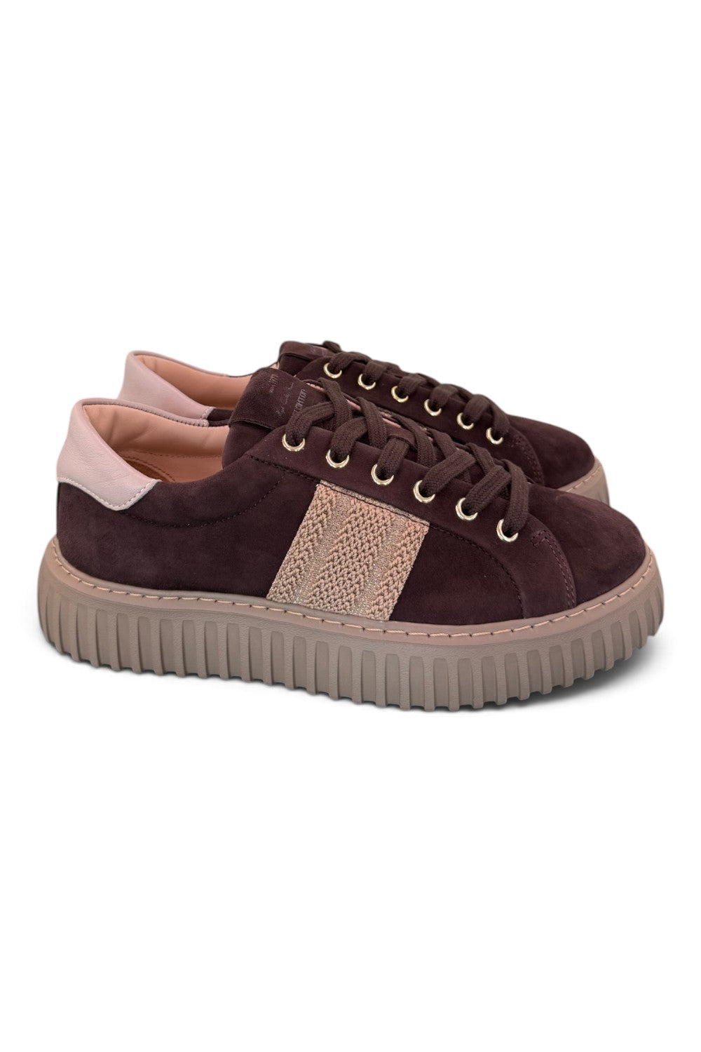 Sneaker donna Stokton brown banda 